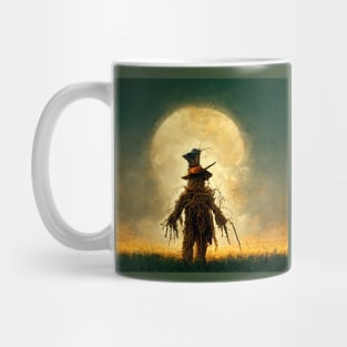 Scarecrow at Full Moon looking lonely. Mug